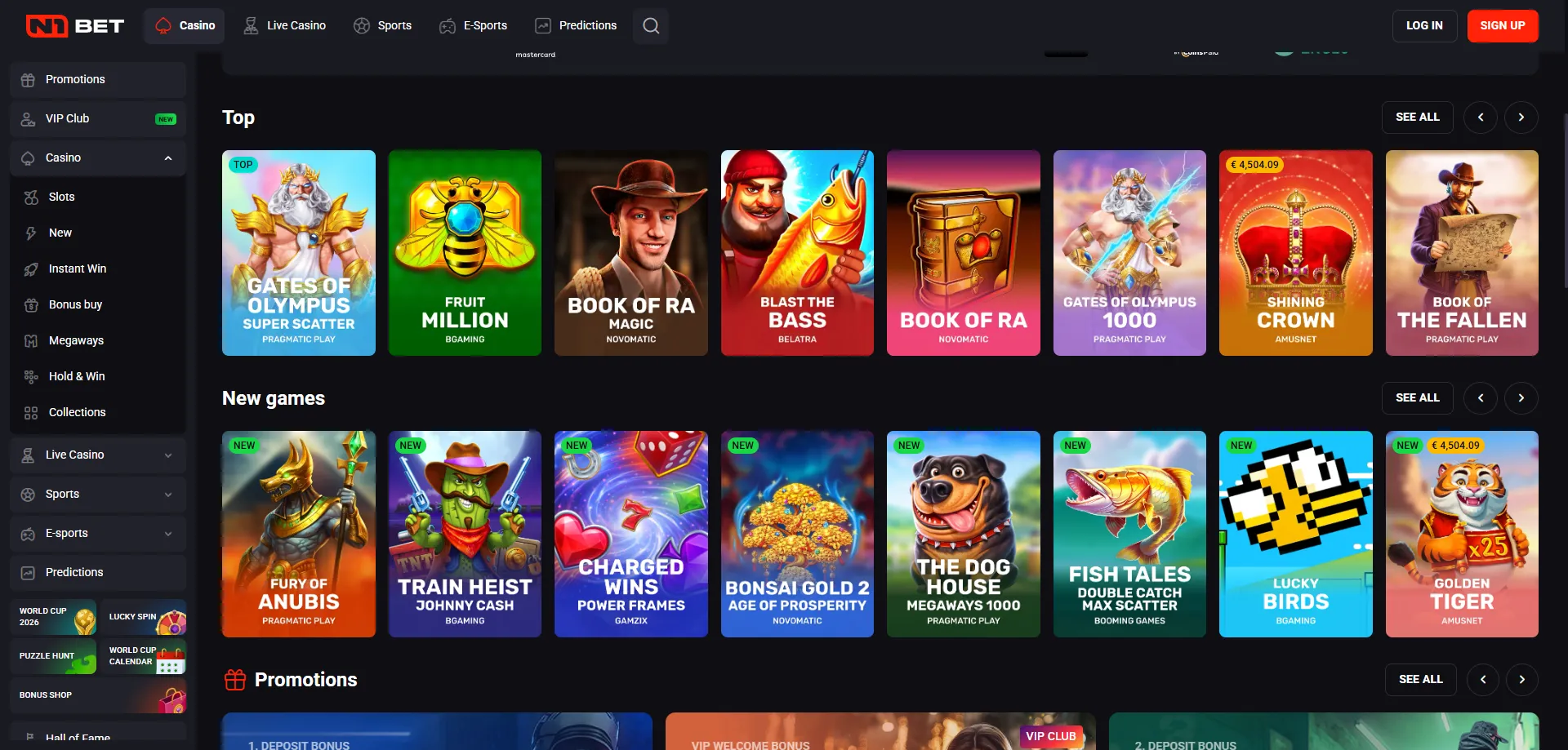 N1Bet Online Casino Spieleauswahl – Slots, Tischspiele und Live-Casino